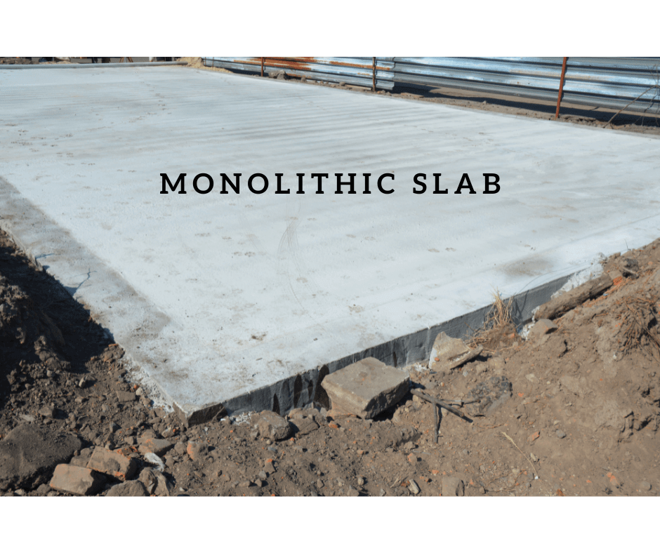 Monolithic Slab. .00 Per Square Foot